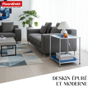 Étagère métallique | Concept Epure MK-012 | Étagère d'appoint et de rangement ouverte avec 2 tablettes | Disponible en plusieurs couleurs