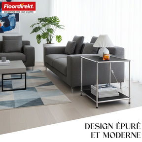 Étagère métallique | Concept Epure MK-012 | Étagère d'appoint et de rangement ouverte avec 2 tablettes | Disponible en plusieurs couleurs