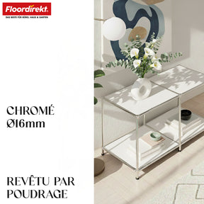 Étagère métallique | Concept Epure MK-016 | Buffet et étagère de rangement avec surfaces ouvertes | Disponible en plusieurs couleurs