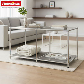 Étagère métallique | Concept Epure MK-016 | Buffet et étagère de rangement avec surfaces ouvertes | Disponible en plusieurs couleurs