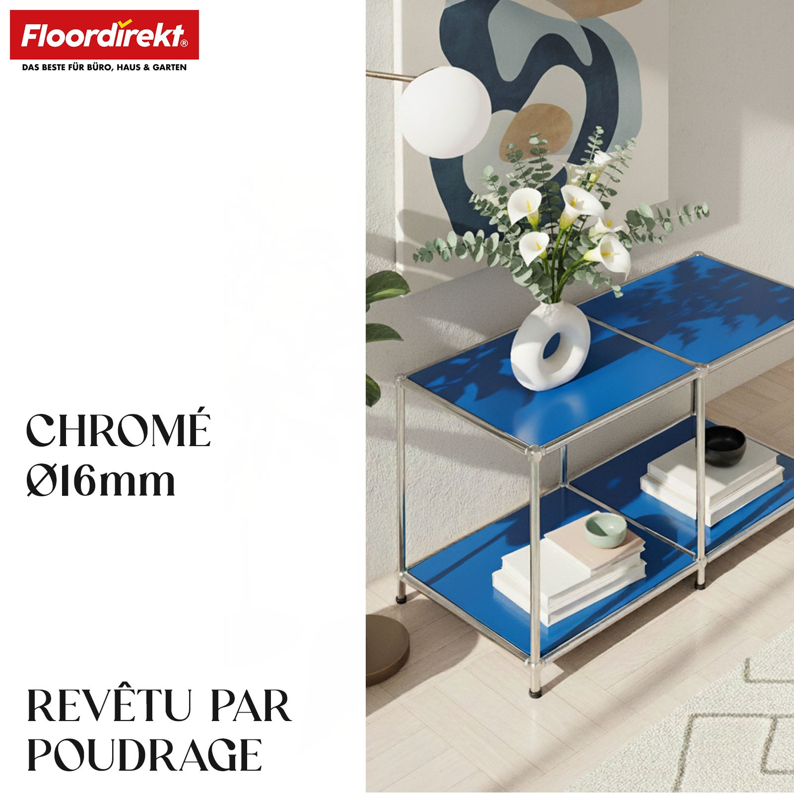 Étagère métallique | Concept Epure MK-016 | Buffet et étagère de rangement avec surfaces ouvertes | Disponible en plusieurs couleurs