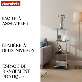 Étagère métallique | Concept Epure MK-005 | Étagère à 4 niveaux avec tablettes ouvertes | Disponible en plusieurs couleurs