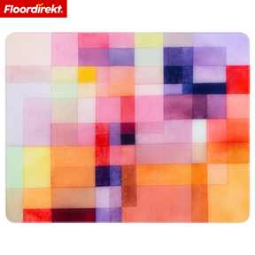 Tapis de protection de sol design | Protection robuste de chaise de bureau en PVC spécial pour bureau & télétravail | 80 x 118 cm