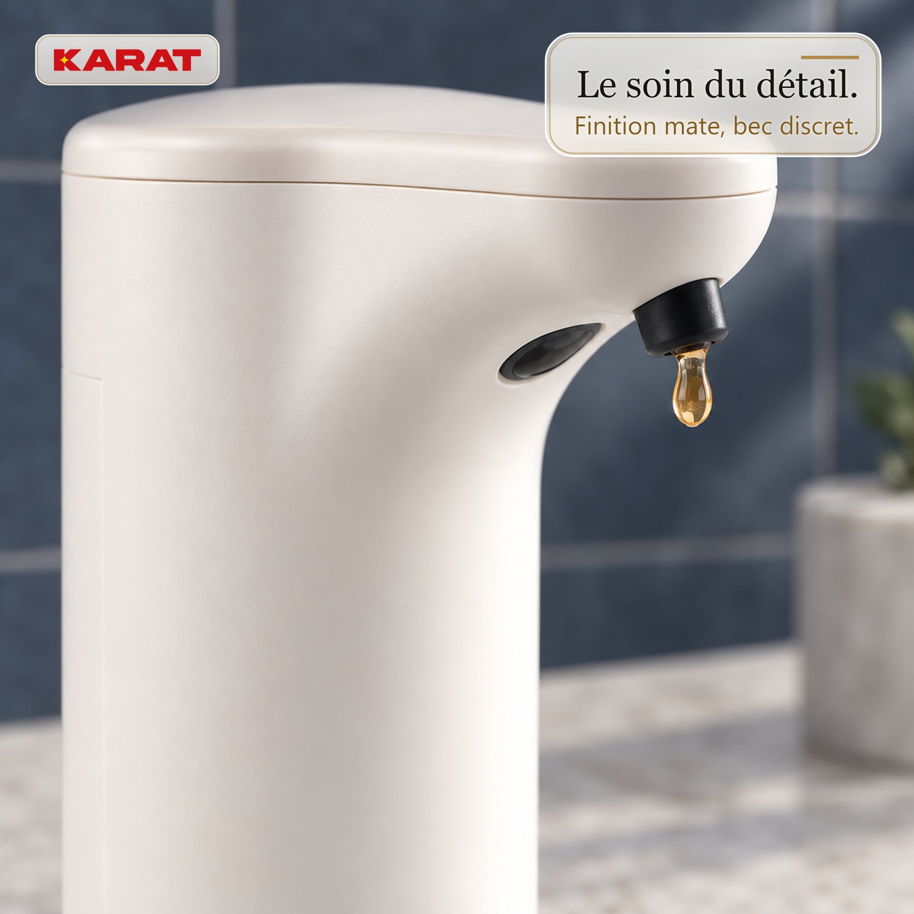 Distributeur automatique de savon liquide | Elara | Capteur sans contact pour savon liquide | 300 ml | 5 coloris