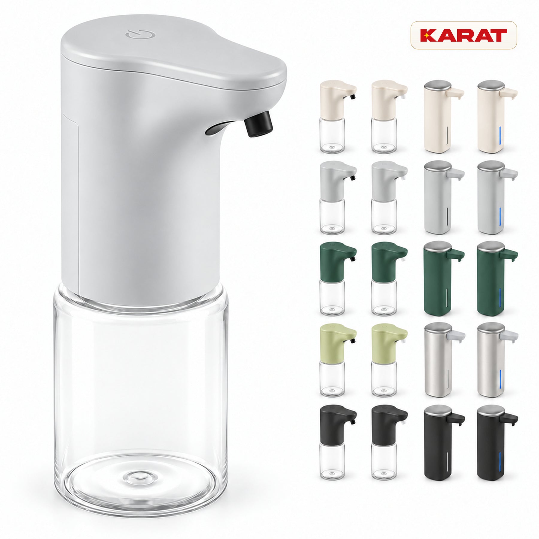 Distributeur automatique de savon liquide | Elara | Capteur sans contact pour savon liquide | 300 ml | 5 coloris