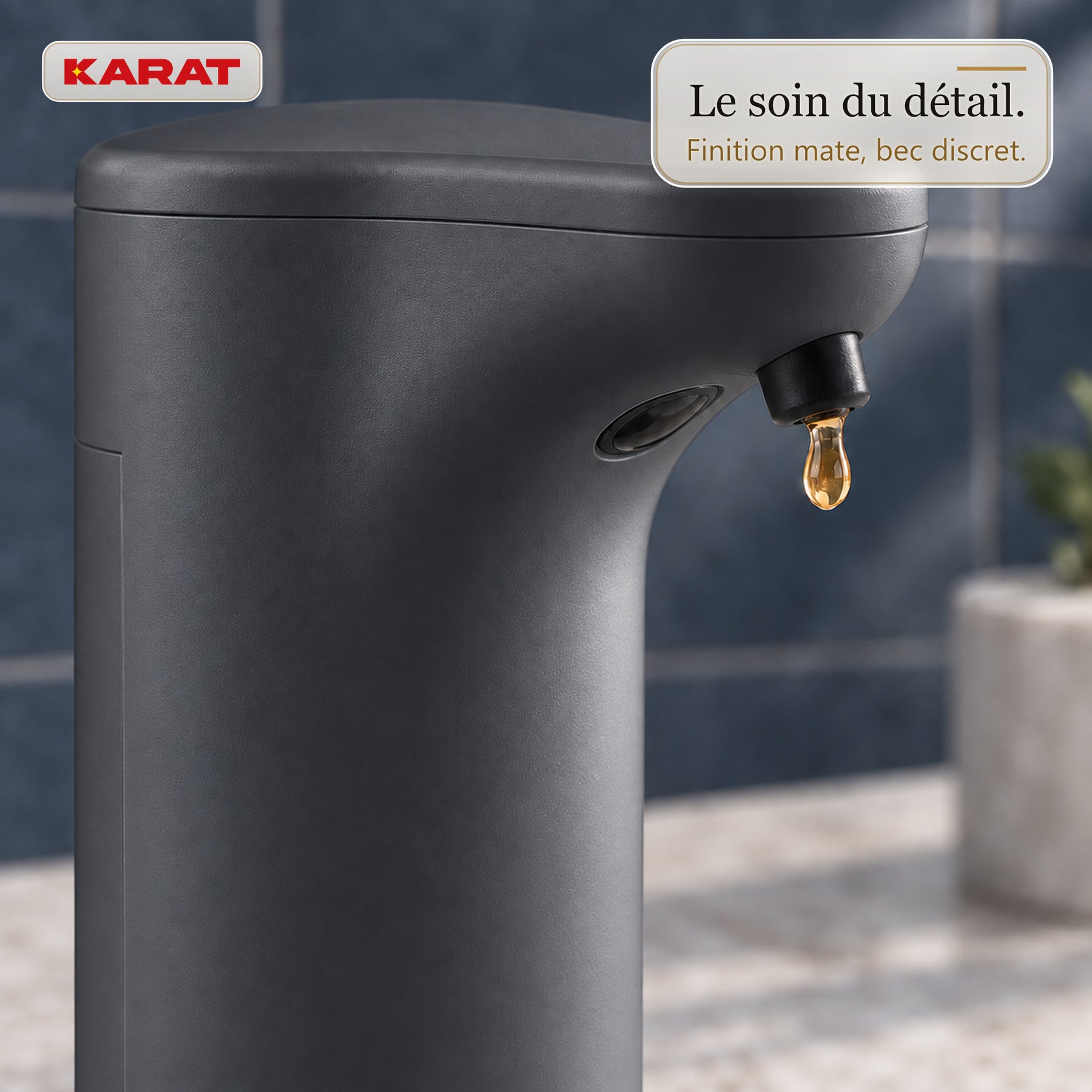 Distributeur automatique de savon liquide | Elara | Capteur sans contact pour savon liquide | 300 ml | 5 coloris