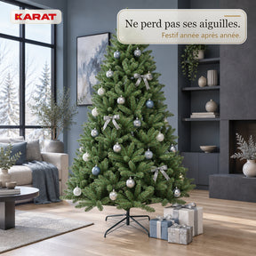 Sapin de Noël artificiel | Evergreen | Aspect sapin dense avec pied en métal | 150–240 cm