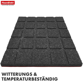 Tapis de protection contre les chutes | Play Protect | Protection de sol antidérapante et robuste en caoutchouc | Différentes épaisseurs et couleurs | 50 x 50 cm