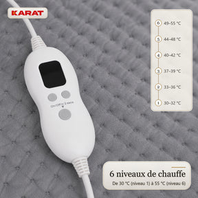 Chauffe-pieds électrique | Fjord | 6 niveaux jusqu’à 55 °C, minuterie & doublure Sherpa | 4 couleurs
