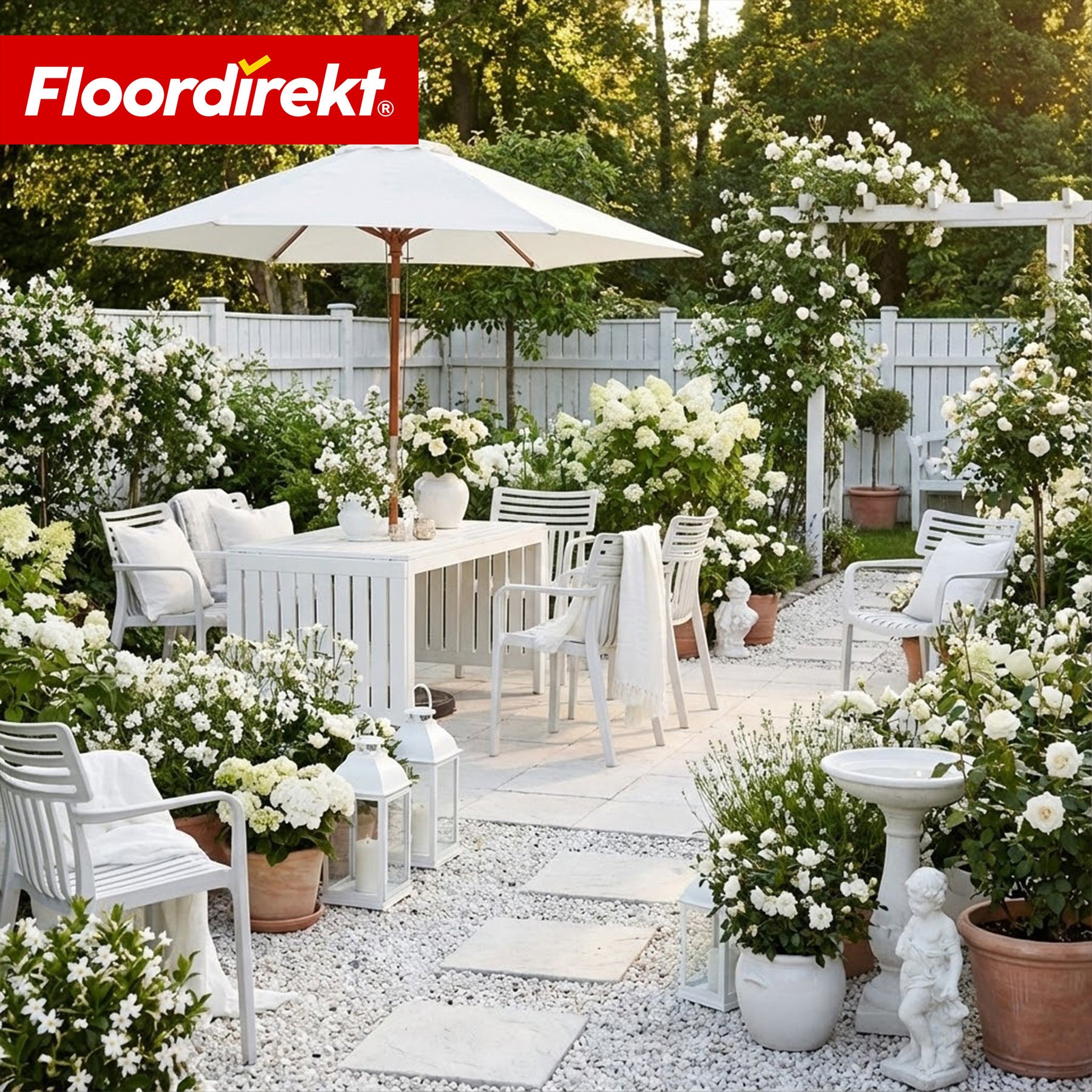 Chaise de jardin | Sitwell | Chaise design empilable résistante aux intempéries & aux UV pour jardin, balcon & terrasse