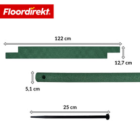 Bordure de jardin en caoutchouc | Bordure de pelouse flexible & bordure de parterre en caoutchouc recyclé pour jardin, allées & terrasse