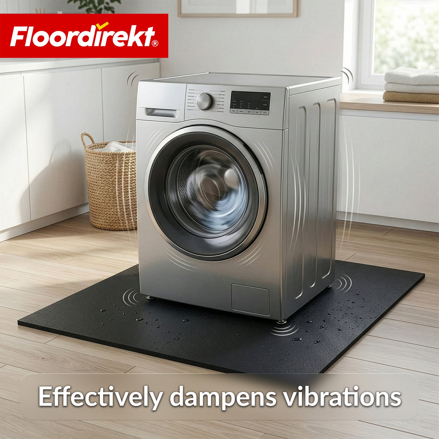 Tapis de protection de sol | 100 x 100 cm 10 mm | Tapis en caoutchouc pour appareils de fitness & équipements lourds