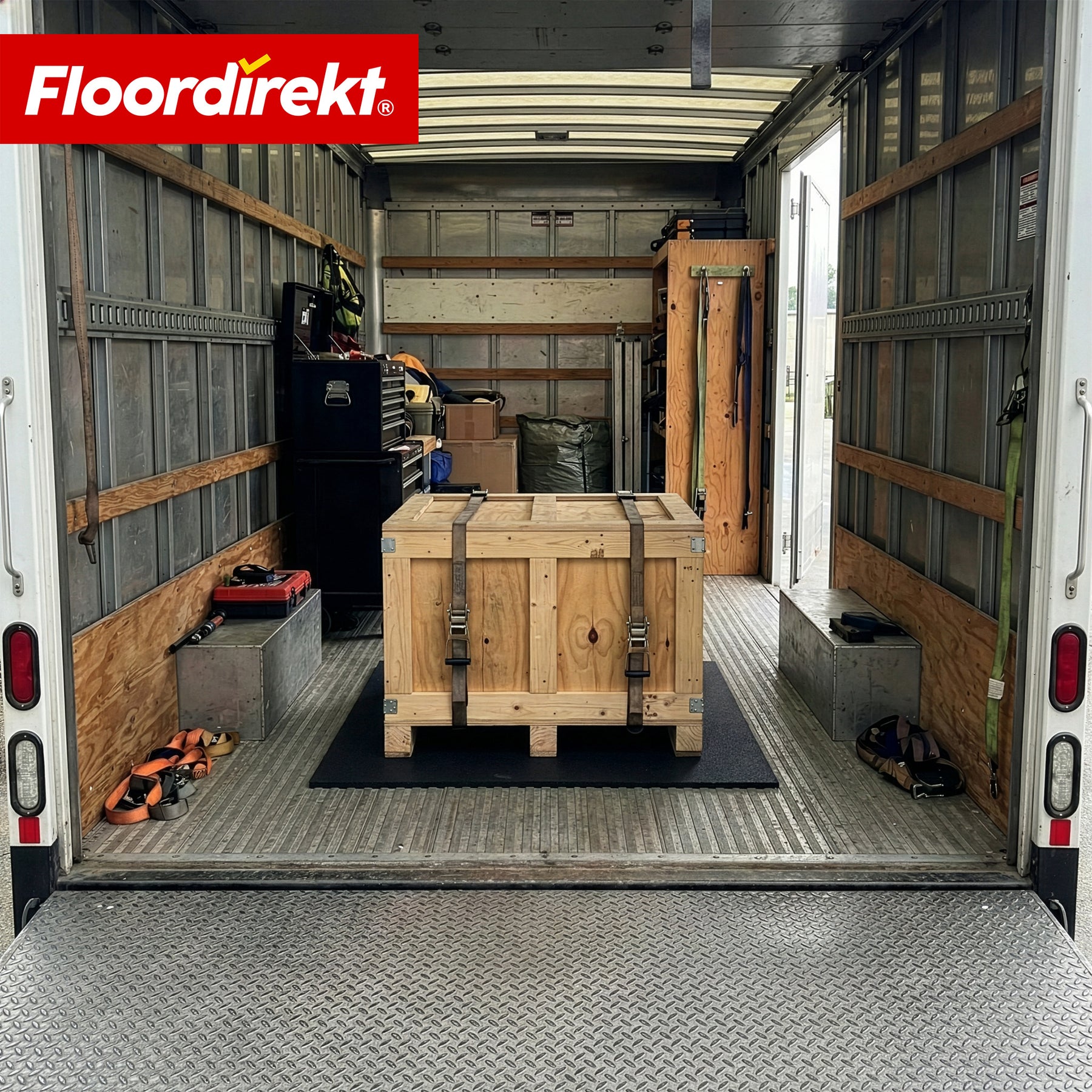 Tapis de protection de sol | 100 x 100 cm 10 mm | Tapis en caoutchouc pour appareils de fitness & équipements lourds