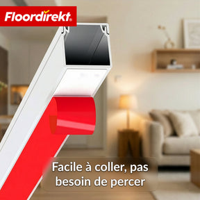 Goulotte de câble | Oskar | Cache-câbles adhésif 10 x 1 m | Cache-câbles blanc pour TV, mur & bureau