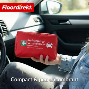 Trousse de secours voiture DIN 13164:2022 | Kit de premiers secours pour voiture | Trousse de secours automobile conforme à l’équipement obligatoire du véhicule