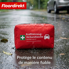 Trousse de secours voiture DIN 13164:2022 | Kit de premiers secours pour voiture | Trousse de secours automobile conforme à l’équipement obligatoire du véhicule