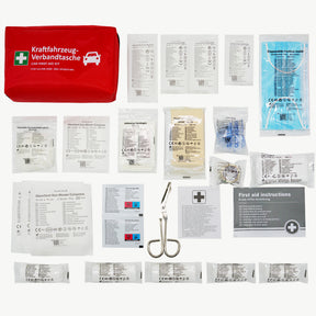 Trousse de secours voiture DIN 13164:2022 | Kit de premiers secours pour voiture | Trousse de secours automobile conforme à l’équipement obligatoire du véhicule