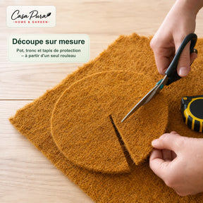 Natte coco sur mesure | 100 % fibre de coco | Protection hivernale & plantes | Largeur 100 cm