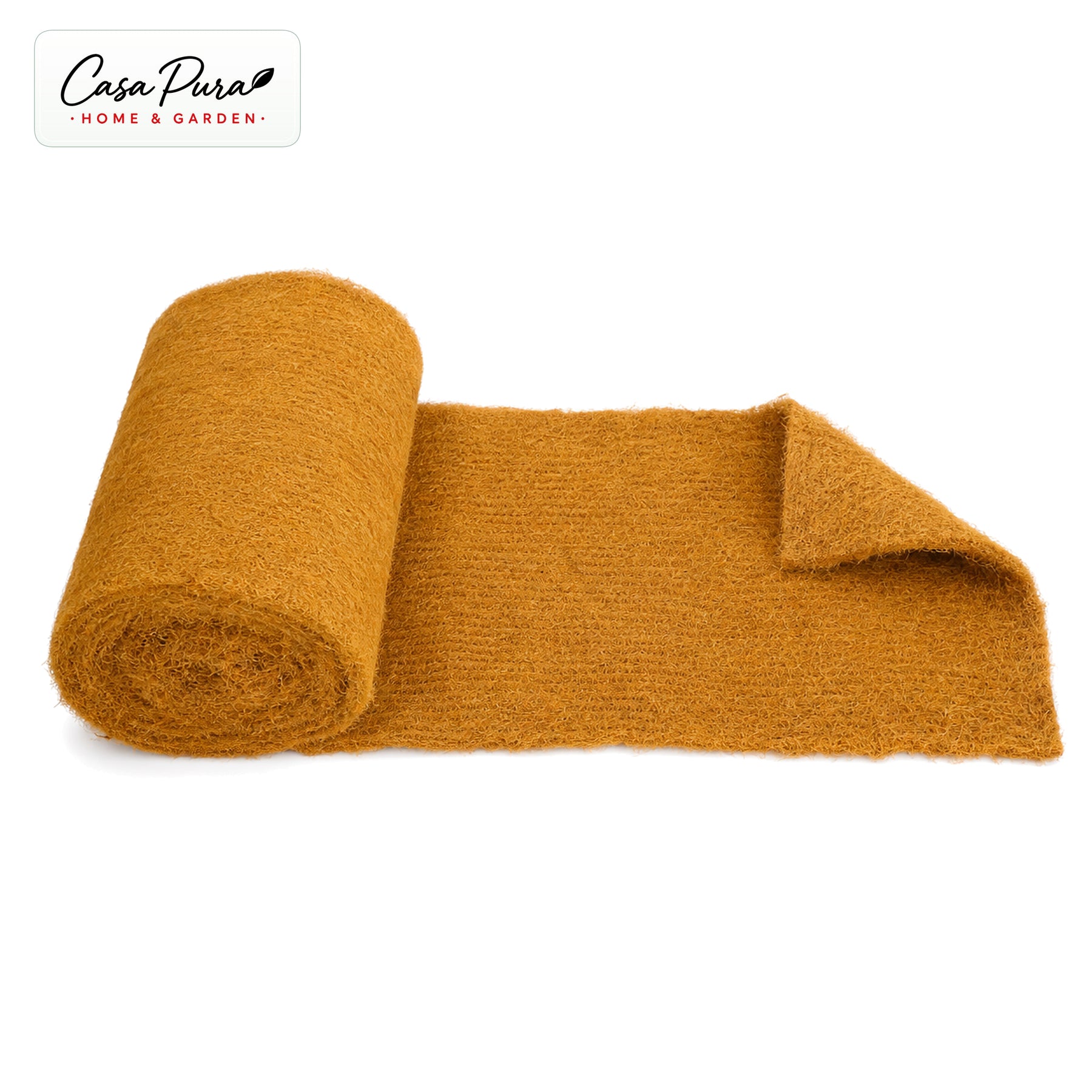 Natte en coco 100 × 1000 cm | Rouleau de 10 m en 100 % fibre de coco | 10 mm d’épaisseur