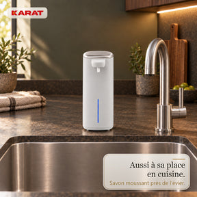 Distributeur automatique de savon mousse | Liora | Sans contact avec capteur, batterie USB-C & inox | 250 ml