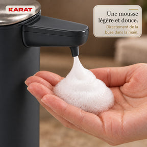 Distributeur automatique de savon mousse | Liora | Sans contact avec capteur, batterie USB-C & inox | 250 ml