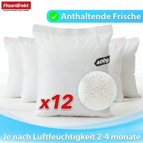 Recharge pour déshumidificateur, lot de 12 | Habo | Sachets de recharge pour déshumidificateur d'intérieur pour cave, salle de bain, pièces à vivre