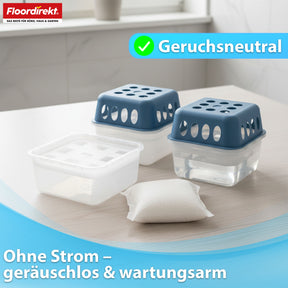 Recharge pour déshumidificateur, lot de 12 | Habo | Sachets de recharge pour déshumidificateur d'intérieur pour cave, salle de bain, pièces à vivre