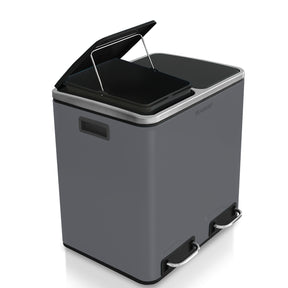 Poubelle en Métal à Pédale et Couvercle | Felix | Option de Tri | Disponible en 5 Couleurs | 30 ou 60 Litres