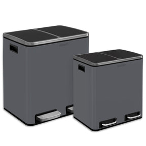 Poubelle en Métal à Pédale et Couvercle | Felix | Option de Tri | Disponible en 5 Couleurs | 30 ou 60 Litres