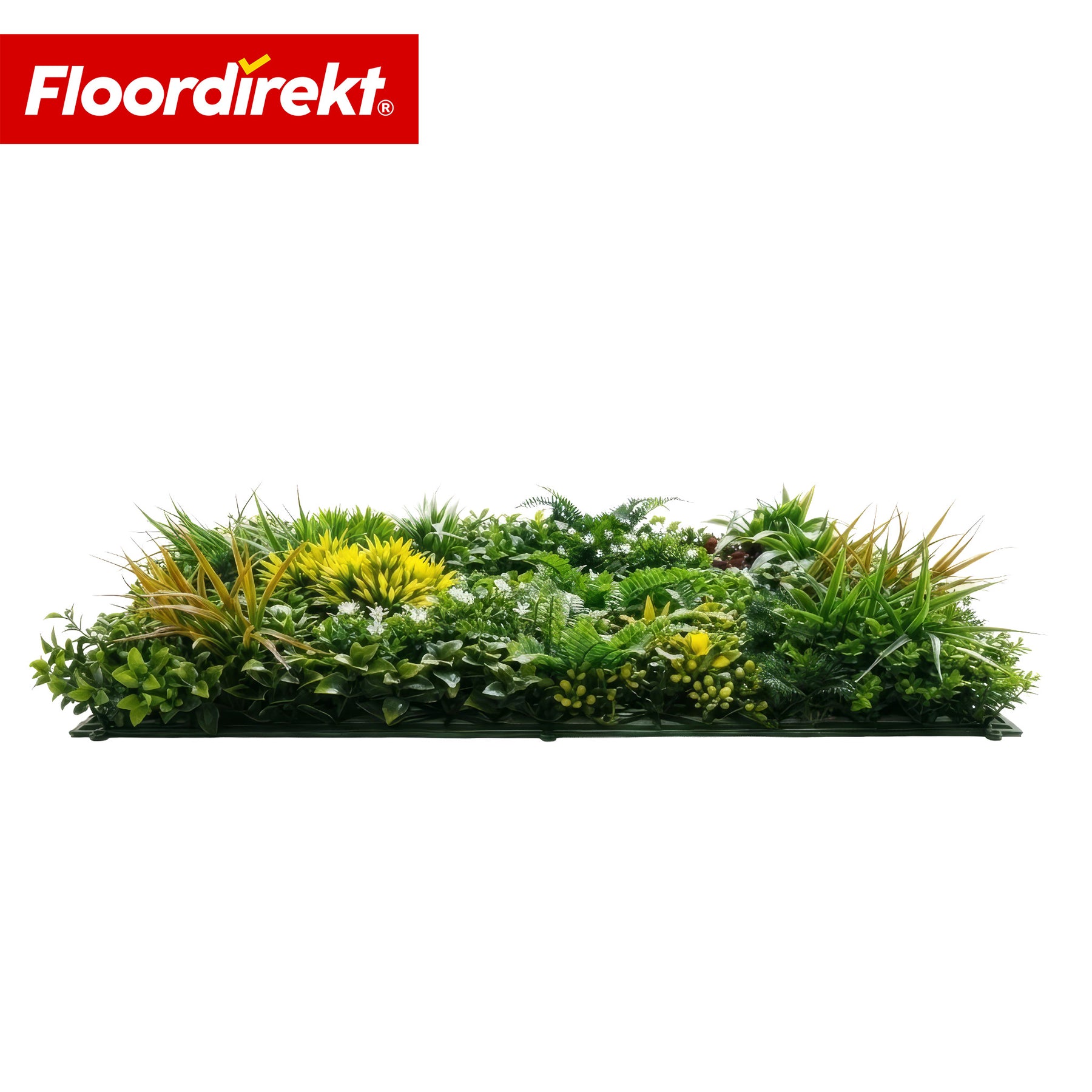 Mur végétal | Spring Garden | Panneau de verdure naturel et sans entretien | Résistant au soleil & extensible grâce au système de clips | 100 × 100 cm