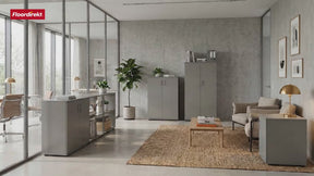 Étagère métallique | Concept Epure MK-012 | Étagère d'appoint et de rangement ouverte avec 2 tablettes | Disponible en plusieurs couleurs