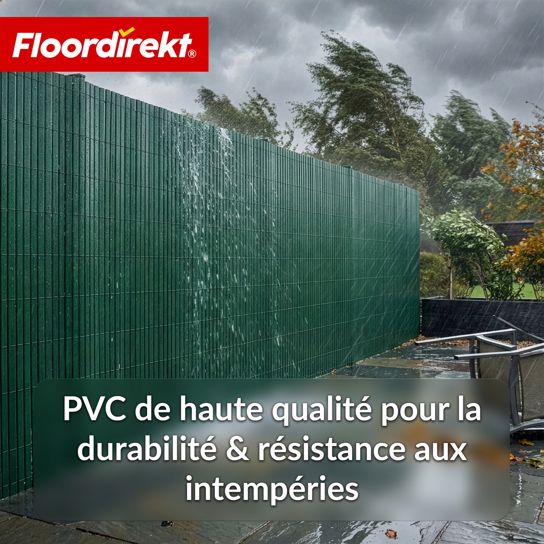 Brise-vue en PVC | Résistant aux intempéries & aux UV | Brise-vue pour balcon & jardin | 4 couleurs | Différentes tailles