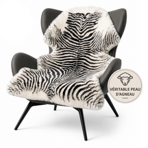 Peau de mouton design | Audrey | Véritable peau d'agneau 100 % laine de mouton | Douce & naturelle