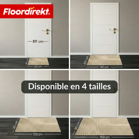 Tapis d’entrée | Circa | Tapis de porte lavable pour intérieur & extérieur | Tapis antidérapant avec dos en TPE
