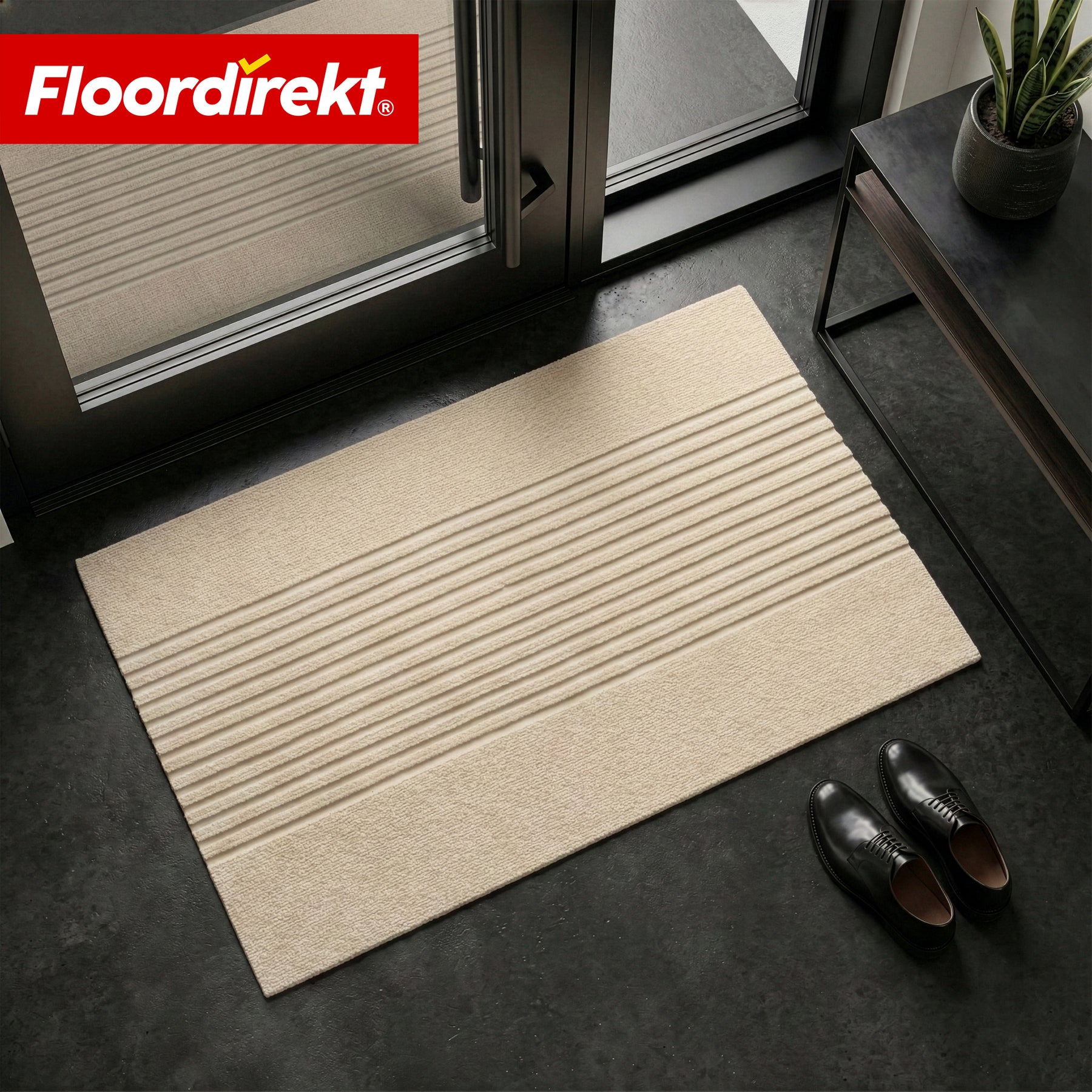 Tapis d’entrée | Circa | Tapis de porte lavable pour intérieur & extérieur | Tapis antidérapant avec dos en TPE