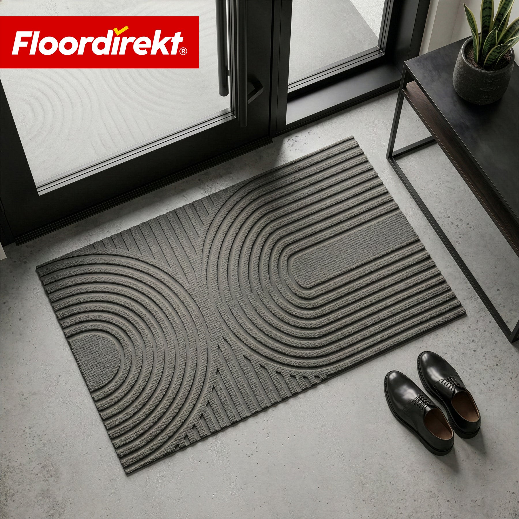Tapis d’entrée | Circa | Tapis de porte lavable pour intérieur & extérieur | Tapis antidérapant avec dos en TPE