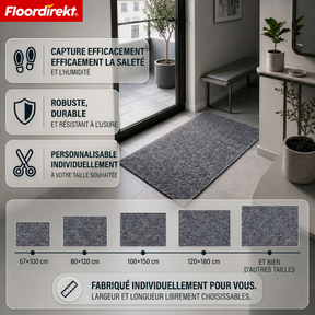 Tapis d’entrée | Hong Kong Pro | Tapis de propreté avec dos en TPE, robuste & antidérapant