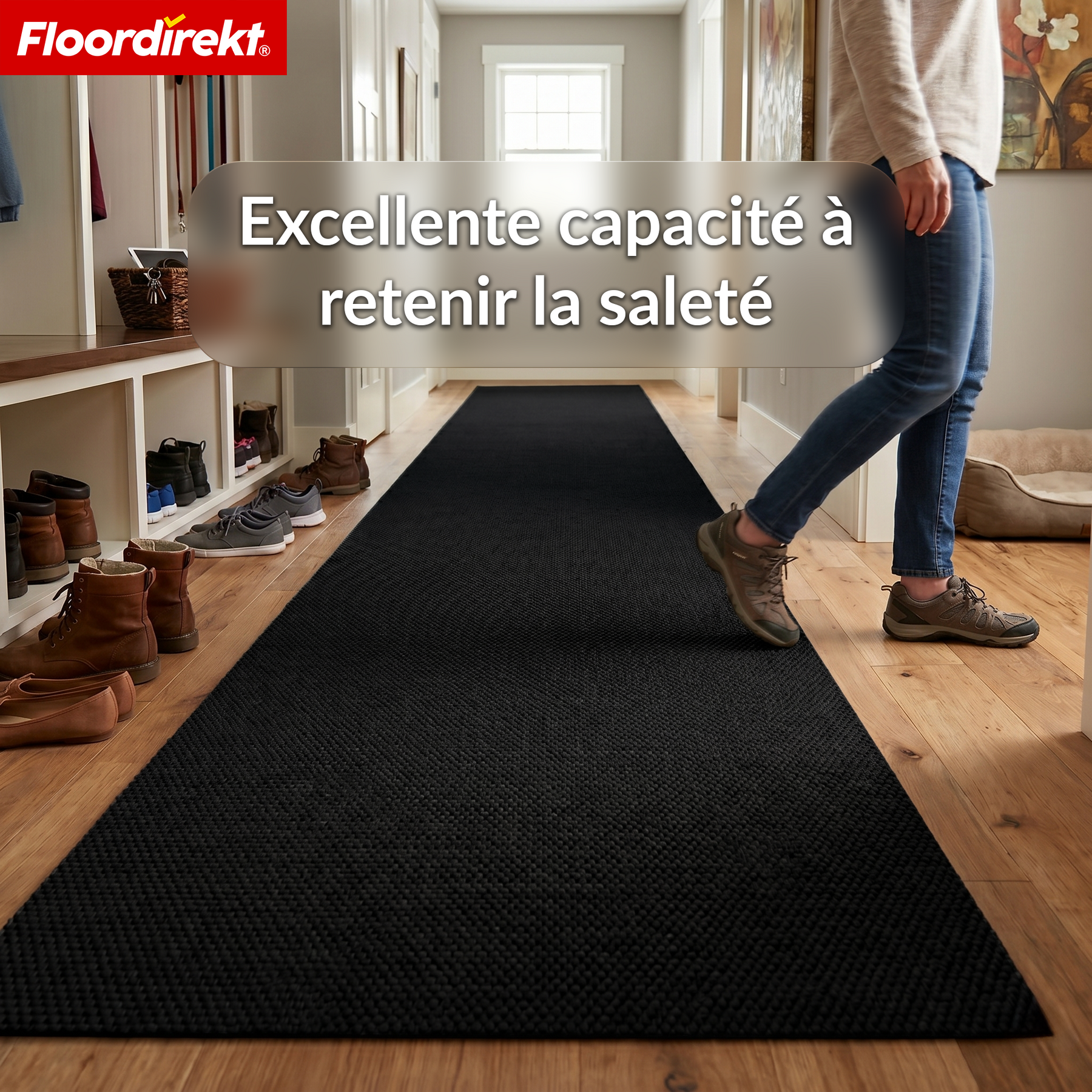 Tapis d’entrée | Hong Kong Pro | Tapis de propreté avec dos en TPE, robuste & antidérapant