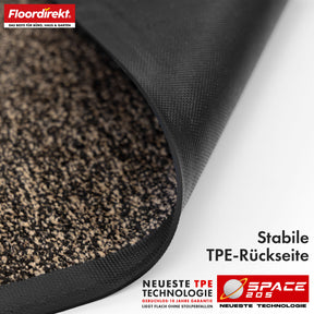 Tapis anti-salissures | Space 205 | Tapis antidérapant avec technologie TPE innovante sur les bords et au dos | Idéal pour les entrées, les couloirs et les portes d'entrée | Disponible en différentes couleurs et tailles