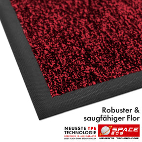 Tapis anti-salissures | Space 205 | Tapis antidérapant avec technologie TPE innovante sur les bords et au dos | Idéal pour les entrées, les couloirs et les portes d'entrée | Disponible en différentes couleurs et tailles