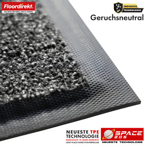 Tapis anti-salissures | Space 205 | Tapis antidérapant avec technologie TPE innovante sur les bords et au dos | Idéal pour les entrées, les couloirs et les portes d'entrée | Disponible en différentes couleurs et tailles