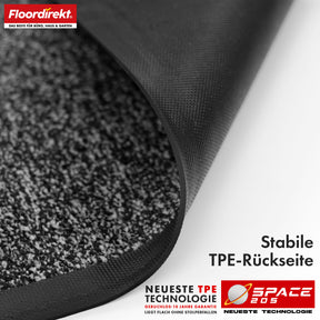 Tapis anti-salissures | Space 205 | Tapis antidérapant avec technologie TPE innovante sur les bords et au dos | Idéal pour les entrées, les couloirs et les portes d'entrée | Disponible en différentes couleurs et tailles