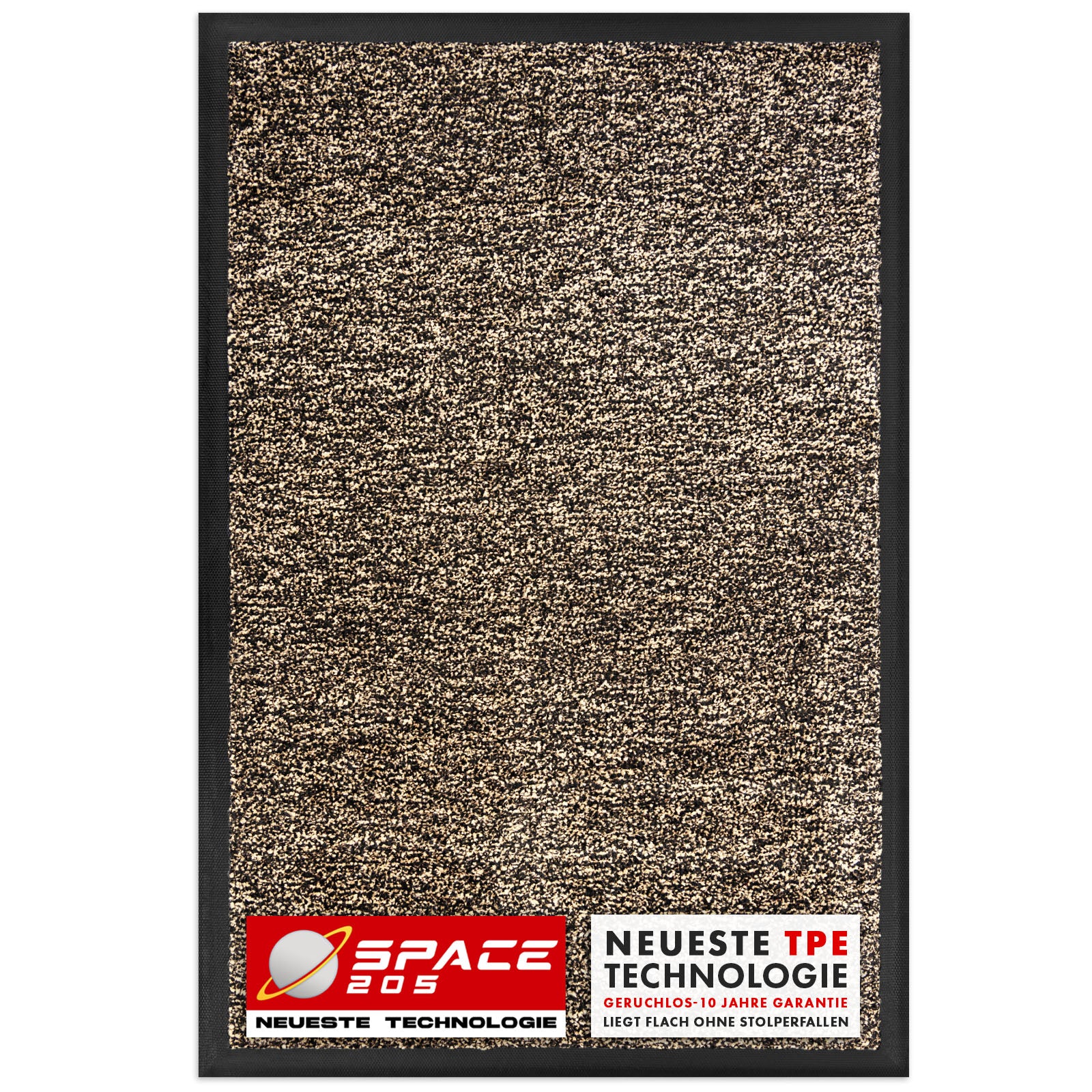 Tapis anti-salissures | Space 205 | Tapis antidérapant avec technologie TPE innovante sur les bords et au dos | Idéal pour les entrées, les couloirs et les portes d'entrée | Disponible en différentes couleurs et tailles