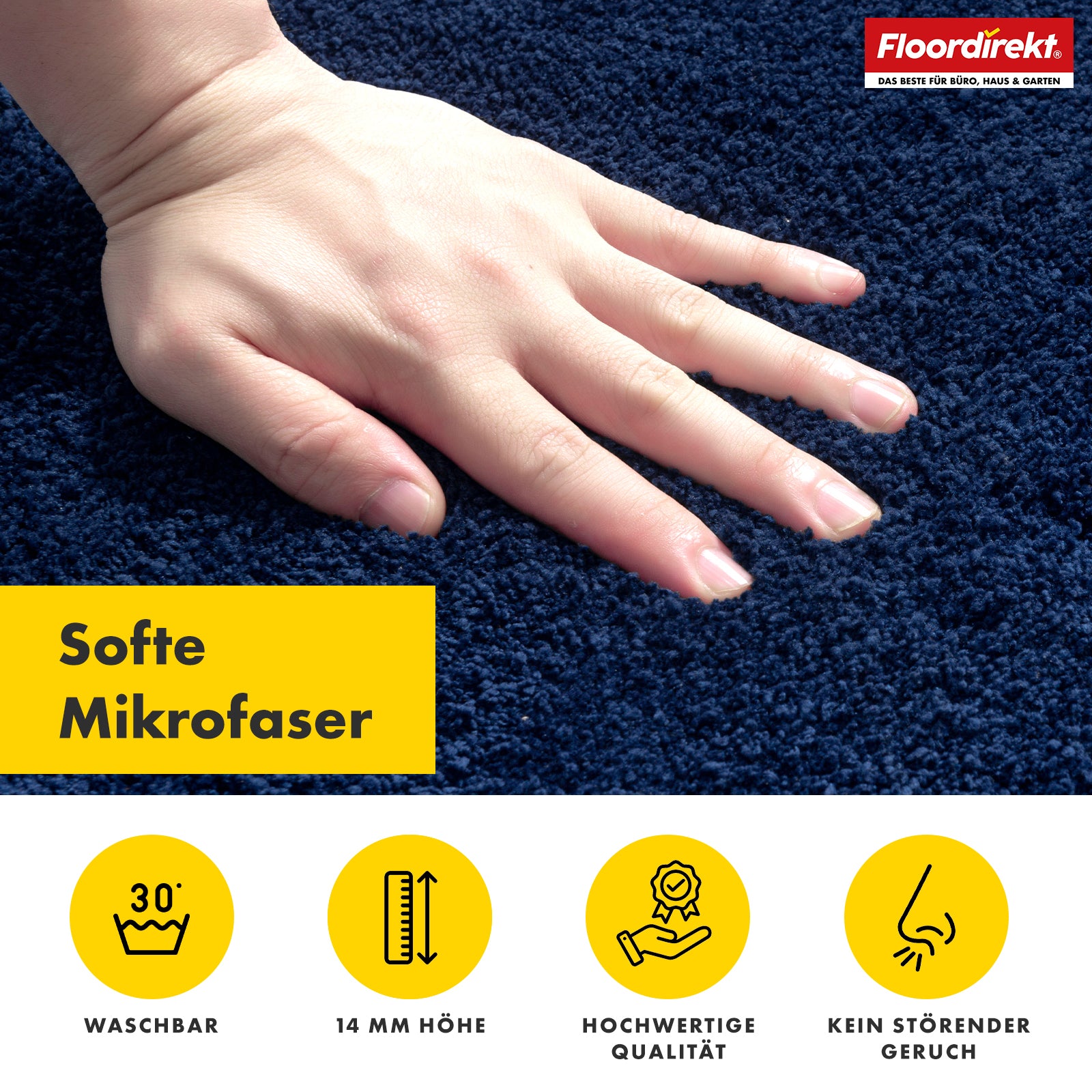Tapis anti-salissures | Nasa | Tapis de sol souple et absorbant en polyester avec dessous antidérapant | Différentes couleurs et tailles disponibles