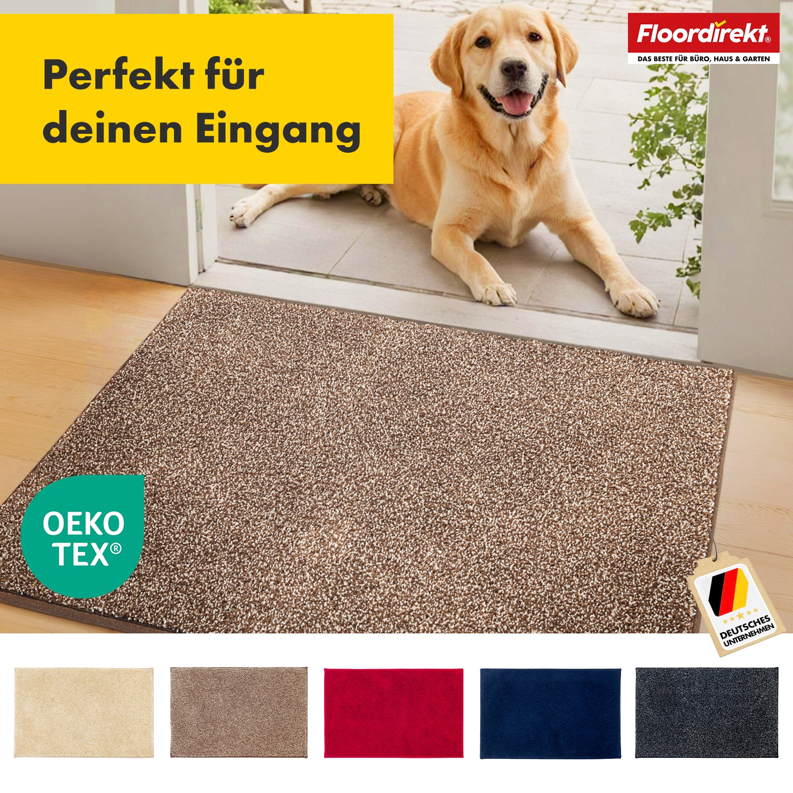 Tapis anti-salissures | Nasa | Tapis de sol souple et absorbant en polyester avec dessous antidérapant | Différentes couleurs et tailles disponibles