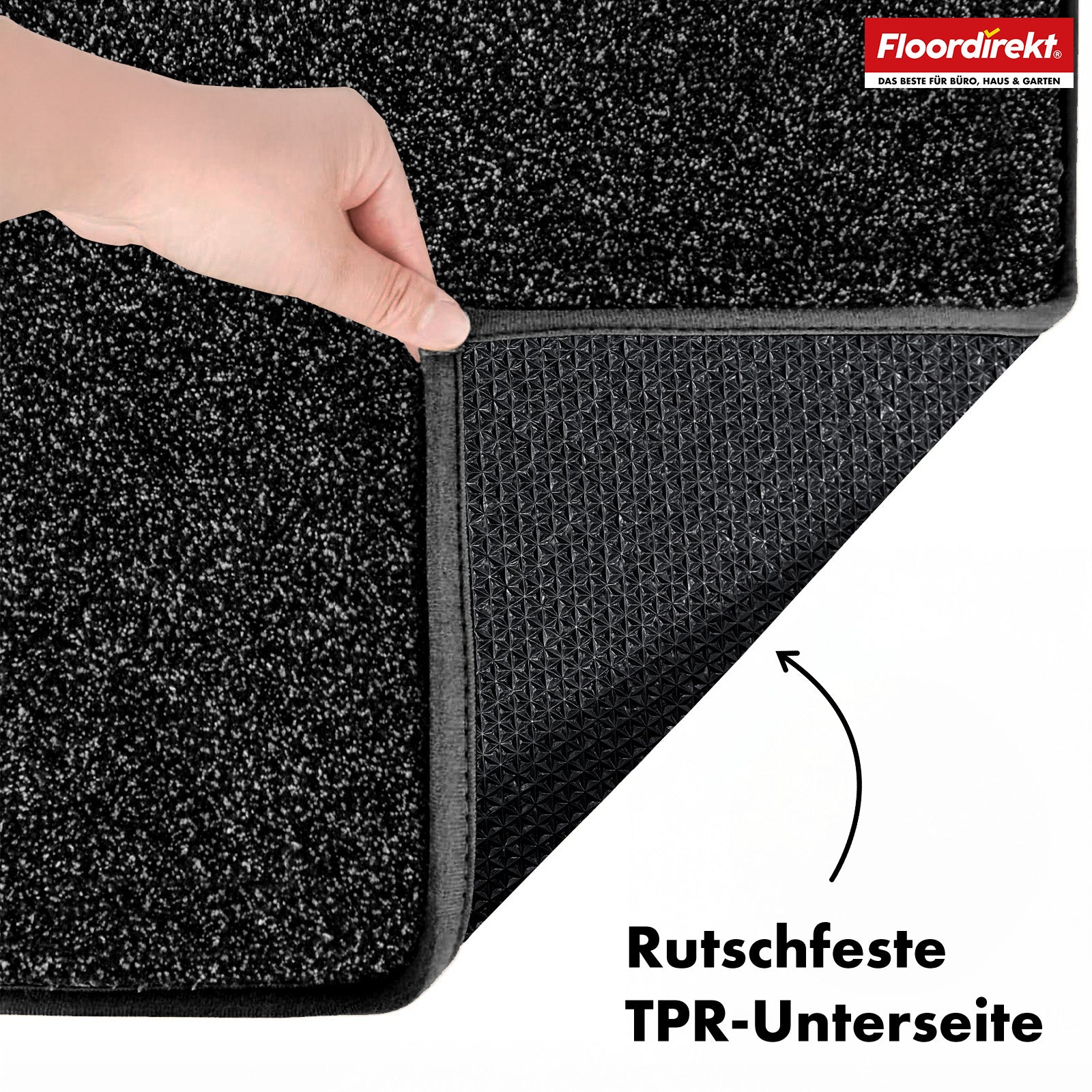 Tapis anti-salissures | Nasa | Tapis de sol souple et absorbant en polyester avec dessous antidérapant | Différentes couleurs et tailles disponibles