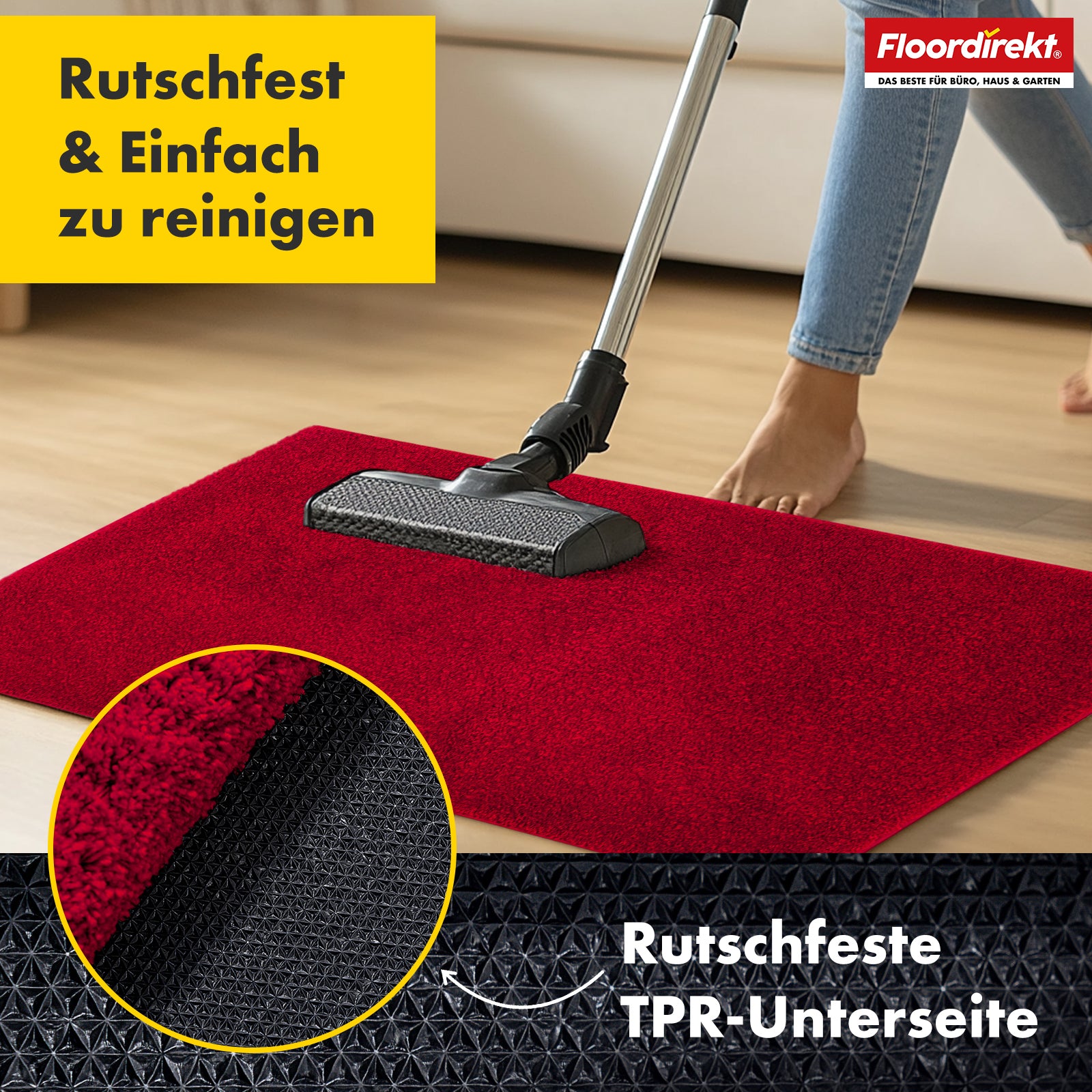 Tapis anti-salissures | Nasa | Tapis de sol souple et absorbant en polyester avec dessous antidérapant | Différentes couleurs et tailles disponibles