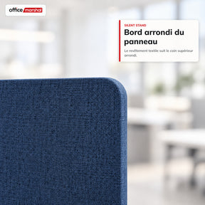 Cloison acoustique mobile sur roulettes | Silent Stand | Séparateur d'espace en polyester | 3 tailles
