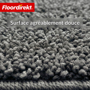 Tapis d’escalier | Madrid | Tapis de marche shaggy demi-rond, autocollant & insonorisant