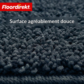 Tapis d’escalier | Madrid | Tapis de marche shaggy demi-rond, autocollant & insonorisant